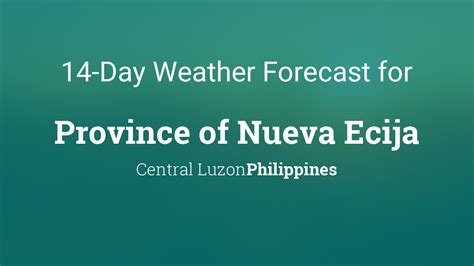 weather tomorrow nueva ecija